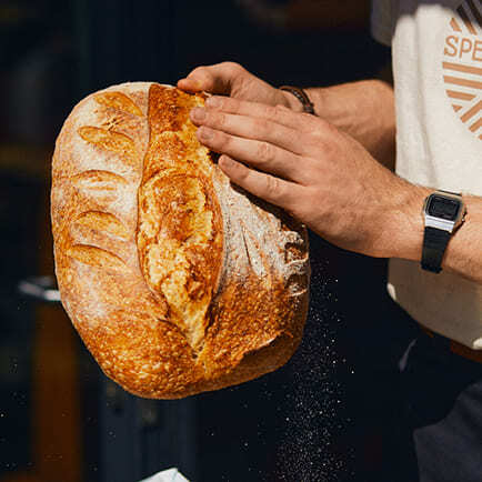 Frisch gebackenes Brot aus der hauseigenen Backstube